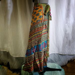 Timeless, SEASONAL, Reversible, Silk Wrap Skirt